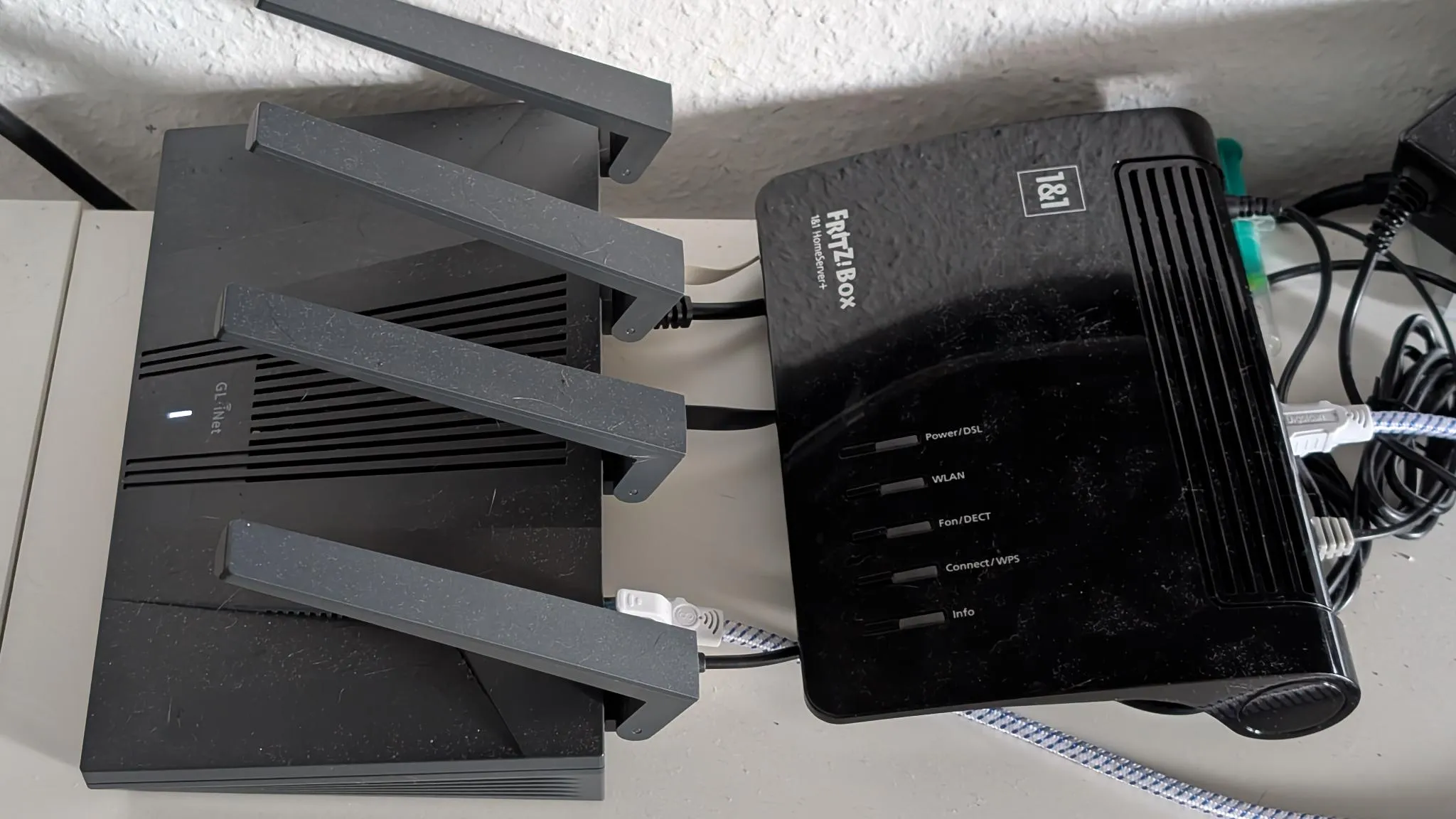 FRITZ!Box 7530 connected to a GL.iNet Flint 2